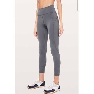 Lululemon In Movement 7/8 Tight *Everlux 25"‎ Titanium